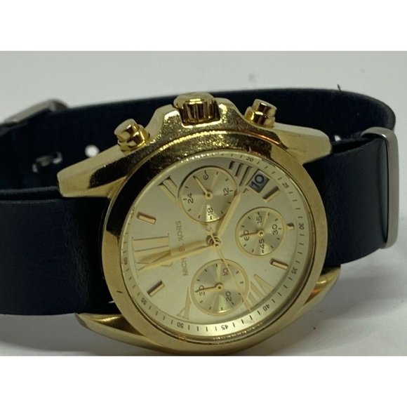 Michael Kors MK5798 Women Black Leather Analog Cha main image 4